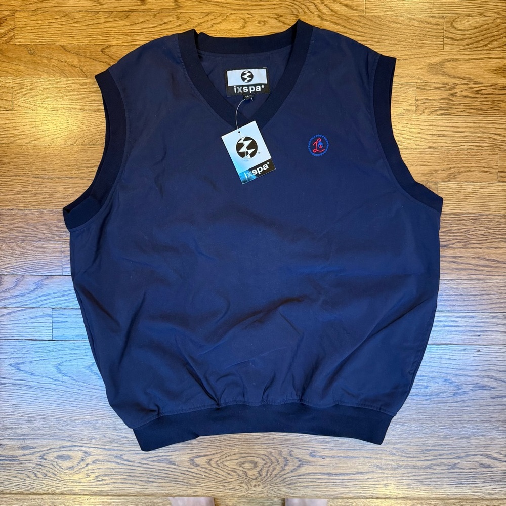 IXSPA Men's Navy Golf Vest - NWT, Size L